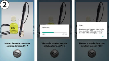 Domo pH : procedure de tarage avec solution pH7 Domo pH : procedure de tarage avec solution pH7